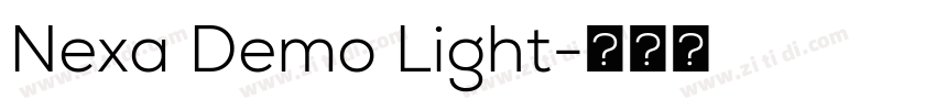 Nexa Demo Light字体转换